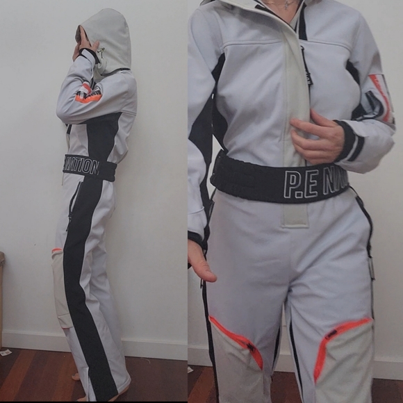 Nwt PR P.Enation giving PM epic optic white cargo snow suit S - Picture 5 of 5